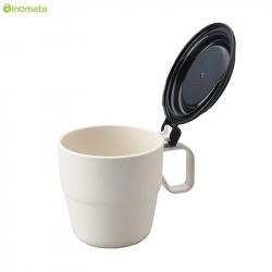 Cốc uống nước có nắp Inomata 360ml - Màu trắng_12