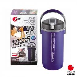 Bình giữ nhiệt thể thao Sportion One Touch 2 lít - Xanh Sapphire_18