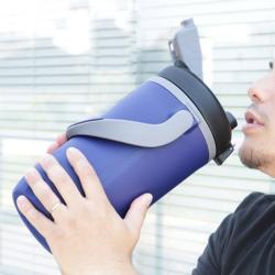 Bình giữ nhiệt thể thao Sportion One Touch 2 lít - Xanh Sapphire_4