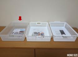 Rổ nhựa đa dụng Inomata size A4 - Màu trắng_10