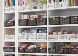 Rổ nhựa đa dụng Inomata size L  - Màu nâu_10