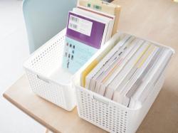 Rổ nhựa đa dụng Inomata size XL - Màu trắng_4