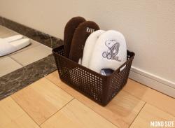 Rổ nhựa đa dụng Inomata size XL  - Màu nâu_5