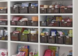 Rổ nhựa đa dụng Inomata size S - Màu nâu_12