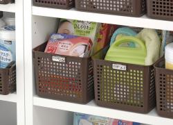 Rổ nhựa đa dụng Inomata size XL  - Màu nâu_9