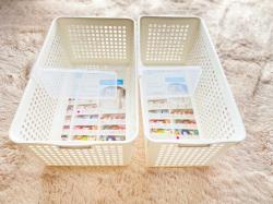 Rổ nhựa đa dụng Inomata size M - Màu trắng_12