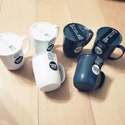 Cốc nhựa có nắp Range Mug Monotone 300ml - Màu trắng_7