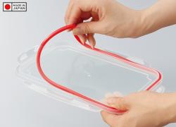 Hộp đựng thực phẩm vuông Inomata 730ml_2