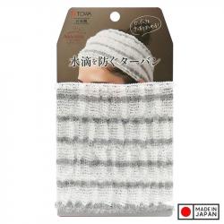 Khăn mũ trùm đầu khi tắm Towa Sangyo - Bản hẹp_12