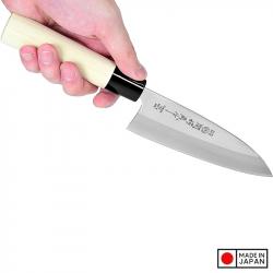 Dao thái làm bếp nắm gỗ đầu nhọn Tsubaro Nikken Nhật Bản 29.5cm_3