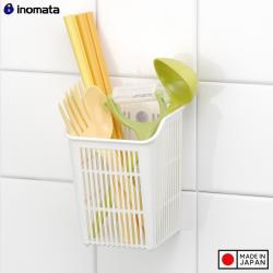 Giỏ đựng đũa, thìa hút chân không - màu Trắng_2