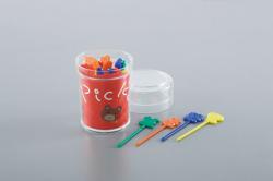 Hộp 25 tăm xiên trái cây hình gấu Chibikko Pick_6