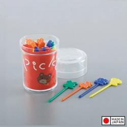 Hộp 25 tăm xiên trái cây hình gấu Chibikko Pick_5