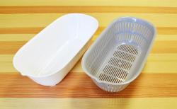 Rổ nhựa đa năng chữ nhật 2 lớp màu xám_11