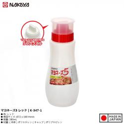 Chai đựng nước sốt Nakaya 380ml - Màu đỏ_A