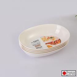 Đĩa bầu dục sâu lòng màu trắng 1.0L_2