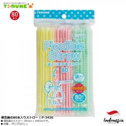 Set 80 ống hút bọc riêng Torune Flexible Straw Ø5x190mm_1