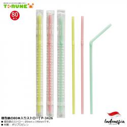 Set 80 ống hút bọc riêng Torune Flexible Straw Ø5x190mm_2