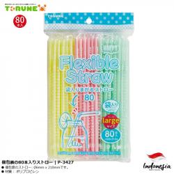 Set 80 ống hút bọc riêng Torune Flexible Straw Ø6x210mm_1