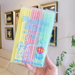 Set 80 ống hút bọc riêng Torune Flexible Straw Ø6x210mm_5