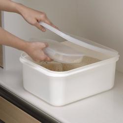 Thùng gạo nắp bật Inomata Kikubari 6kg_3