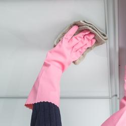 Găng tay cao su tự nhiên Dunlop hồng - size S_8