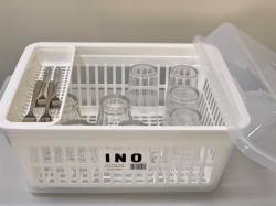 Hộp bảo quản bát, đĩa có nắp INO size M_8