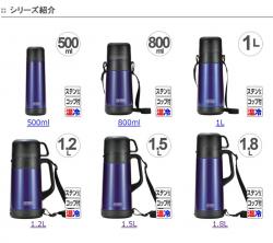 Bình nước inox giữ nhiệt Pearl Metal Octave 1.5L_8