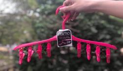 Móc 8 kẹp phơi quần áo Kokubo Ramo - Màu hồng_4