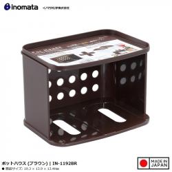 Kệ để đồ nhà bếp Inomata Pot House - Màu nâu_1