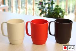 Cốc nhựa có quai dáng cao 350ml - Màu đỏ_6