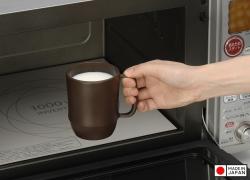 Cốc nhựa có quai dáng cao 350ml - Màu nâu_4