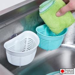 Giỏ đựng búi rác Inomata Flow - Màu xanh_2