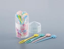 Hộp 20 dĩa ăn trái cây hình hoa Nhật Bản_6