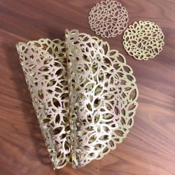 Set 04 tấm đế lót ly cốc hình tròn Echo Flower Ø10cm_6