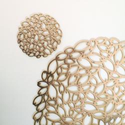 Tấm đế lót bàn ăn hình tròn Echo Flower Ø33cm_3