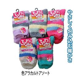 Tất nữ cổ lửng họa tiết viền acrylic Soft Warm 23-25cm_4