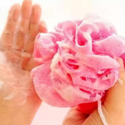 Bông tắm tròn tạo bọt mịn Kikron Ø12cm_8