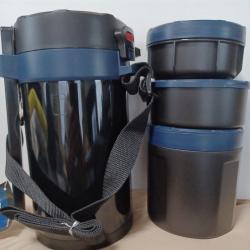 Cà Men / hộp cơm giữ nhiệt 3 ngăn Pearl Metal Octas 22_8