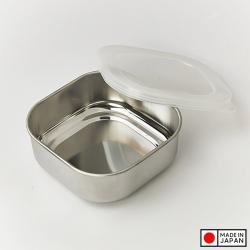 Hộp inox đựng thực phẩm Echo nắp vuông Ø10cm_3