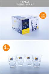 Bộ 04 cốc thủy tinh cao cấp chịu nhiệt họa tiết tròn Lush 315ml_7