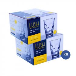 Bộ 04 cốc thủy tinh cao cấp chịu nhiệt họa tiết tròn Lush 315ml_11