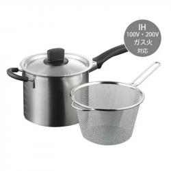 Bộ nồi xửng hấp inox có tay cầm Tsubame 18cm_6