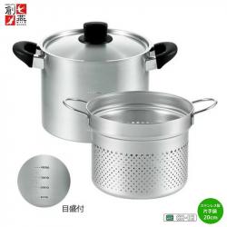 Bộ nồi xửng hấp inox Tsubame 22cm_6