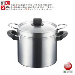 Bộ nồi xửng hấp inox Tsubame 22cm_2