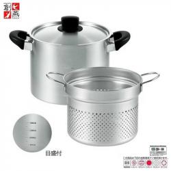Bộ nồi xửng hấp inox Tsubame 22cm_7
