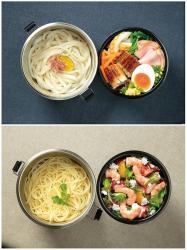 Cặp lồng/ camen inox giữ nhiệt 2 ngăn Skater 840ml - Màu xám_7