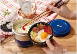 Cặp lồng/ camen inox giữ nhiệt 2 ngăn Skater 840ml - Màu xanh_4