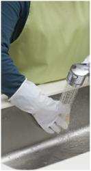 Găng tay cao su tự nhiên Towa size M - Màu trắng_3