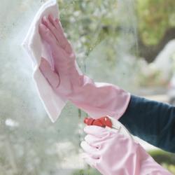 Găng tay cao su tự nhiên Towa size M - Màu hồng_5